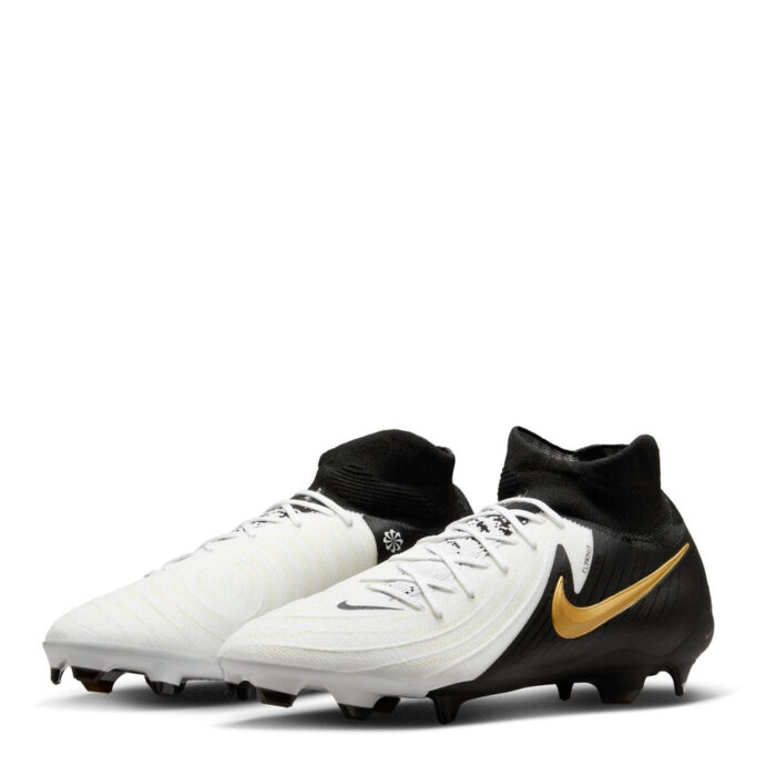 Nike Phantom Luna Ii Firm Ground Football Boots – White/Blk/Gold – view 4