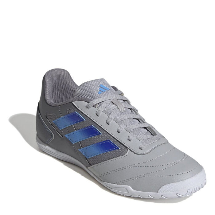 adidas Super Indoor Football Boots – Grey/Blue – view 3