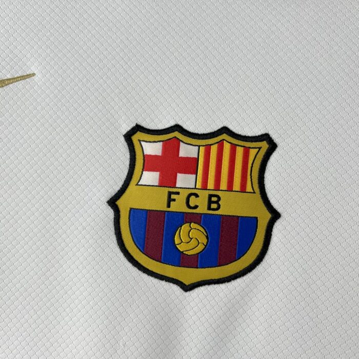 Mens Barcelona 2025/26 White Jersey 5