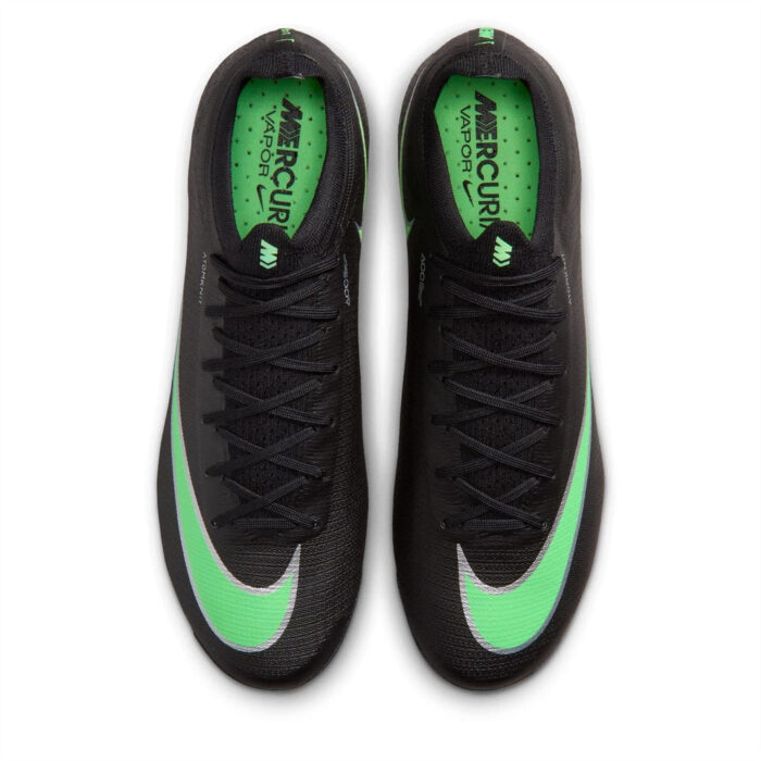 Nike Air Zoom Mercurial Vapor Artificial Ground Football Boots – Black/Green – view 6
