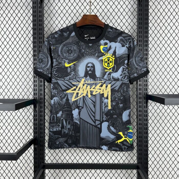 Mens Brazil 2024/25 X STUSSY Jersey 2
