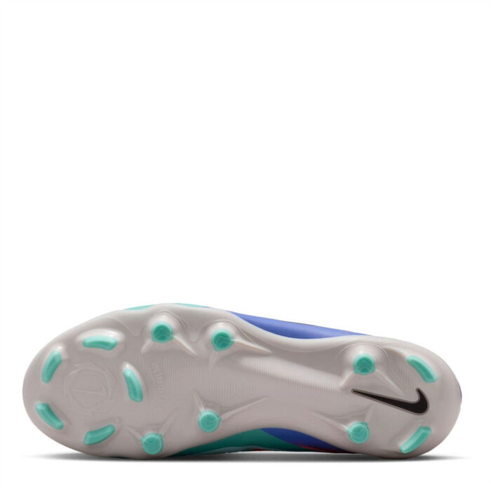 Nike Phantom 6 Junior Firm Ground Football Boots – Green/Orange – view 3