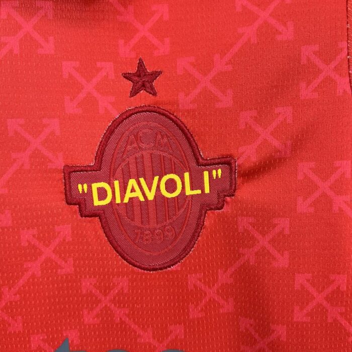 Kids AC Milan 2025/26 Co-Branded Red Edition Kit 10