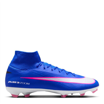 Nike Zoom Mercurial Superfly 10 Firm Ground Football Boots – Blue/Wht/Pink