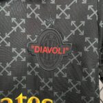 Kids AC Milan 2025/26 Co-Branded Black Edition Kit 9