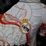 Mens Real Madrid 2025/26 White Black Dragon Jersey Player Version 3