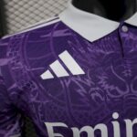 Mens Real Madrid 2025/26 Purple Jersey Player Version 3