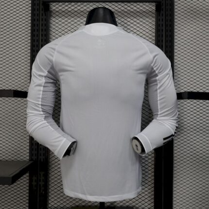 Mens Real Madrid 2025/26 Home Long Sleeve Jersey Player Version 1