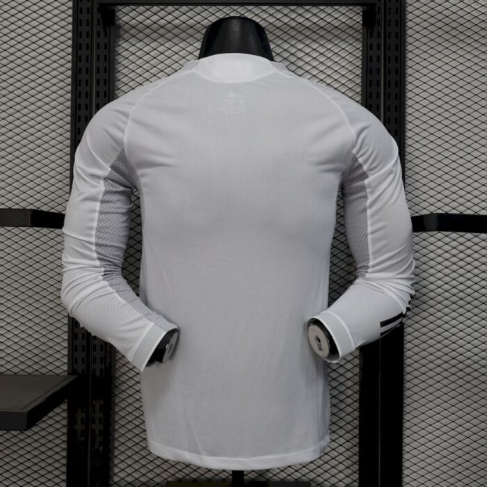 Mens Real Madrid 2025/26 Home Long Sleeve Jersey Player Version 1