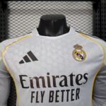 Mens Real Madrid 2025/26 Home Long Sleeve Jersey Player Version 5