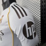 Mens Real Madrid 2025/26 Home Long Sleeve Jersey Player Version 2