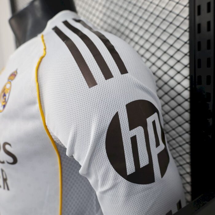 Mens Real Madrid 2025/26 Home Long Sleeve Jersey Player Version 2