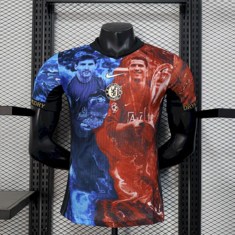 Mens Manchester United Ronaldo Chelsea messi 2025/26 Jersey Player Version