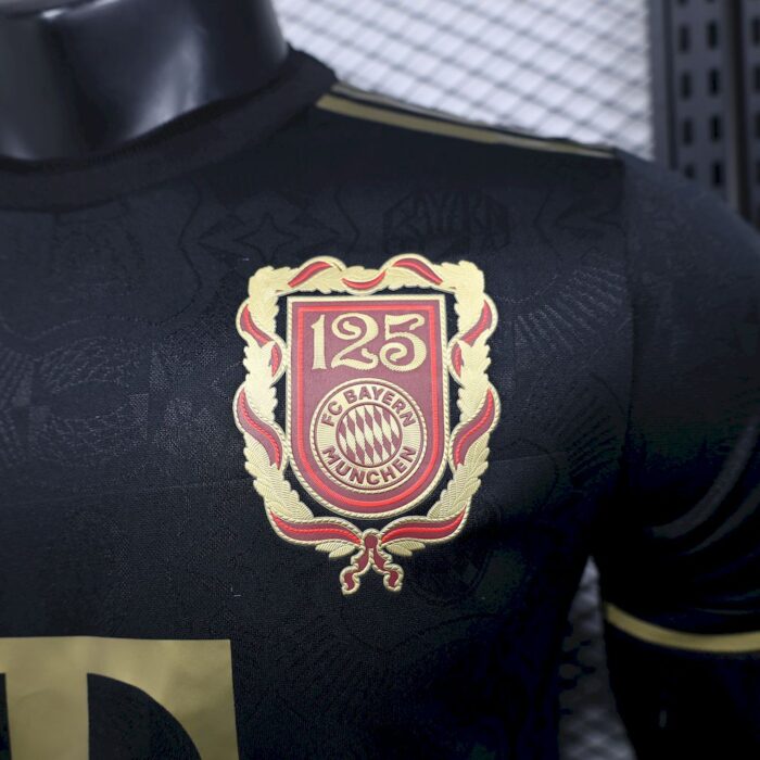 Mens Bayern Munich 2024/25 125 Anniversary Black Jersey Player Version 2