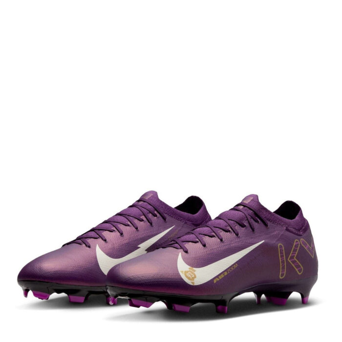 Nike Zoom Mercurial Vapor 16 Firm Ground Football Boots – Purple/Ivory – view 4