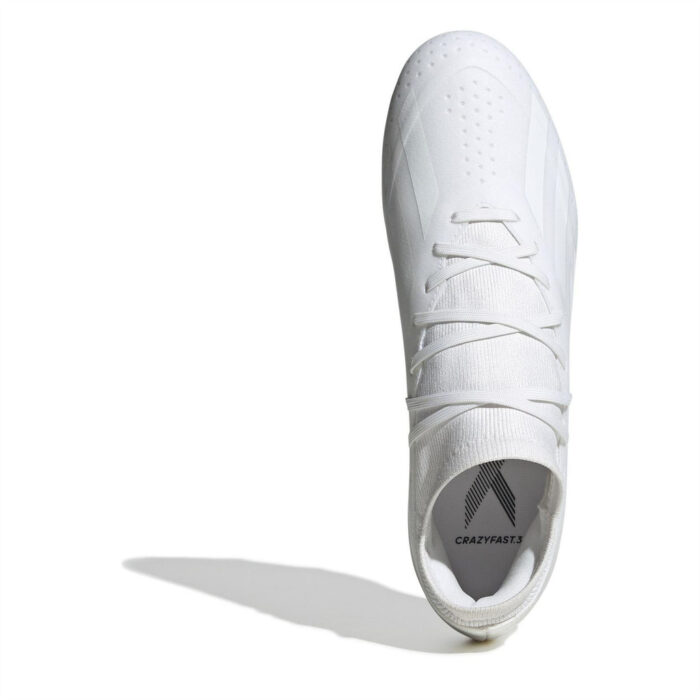 adidas X Crazyfast Firm Ground Football Boots – White/White – view 5