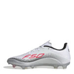 adidas F50 Firm Ground Football Boots – White/Red - Image 2