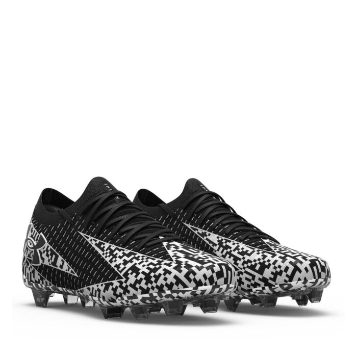Under Armour Shadow Firm Ground Football Boots – Black/White – view 5
