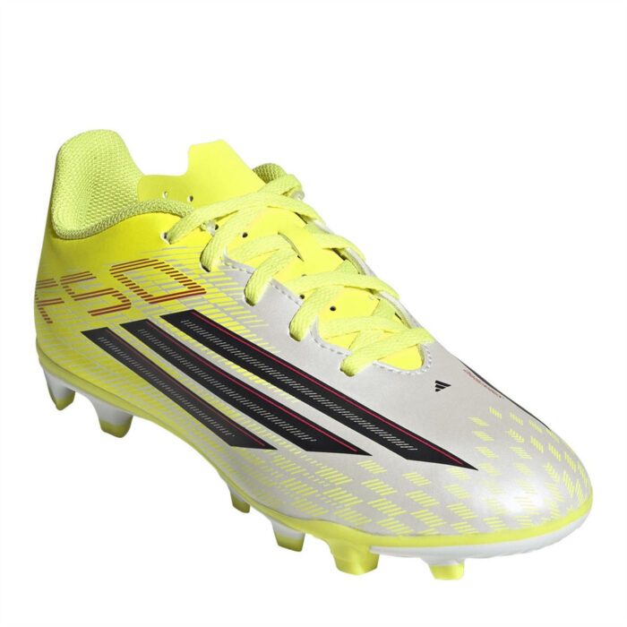 adidas F50 Messi Junior Firm Ground Football Boots – Solar Yellow – view 3