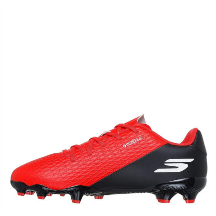 Skechers Skx.2 Junior Firm Ground Football Boots – Red/Black – view 2