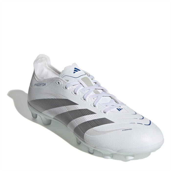 adidas Firm Ground Football Boots – White/Silvermet – view 3