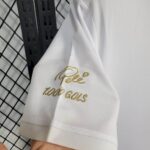 Mens Santos 2025/26 Pele 1.000 GOLS White Jersey 3