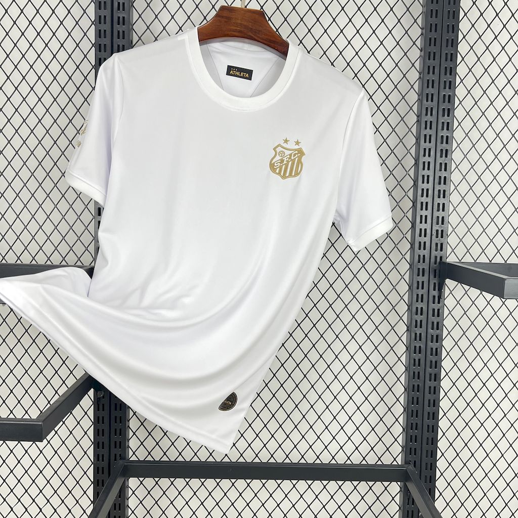 2025022611444177.jpg Mens Santos 2025/26 Pele 1.000 GOLS White Jersey
