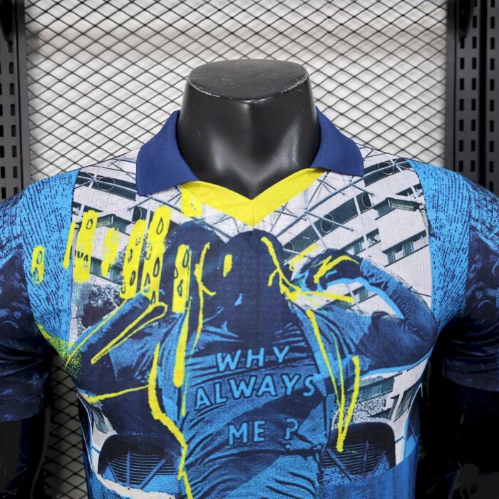 Mens Manchester City 2025/26 Blue Jersey Player Version 6