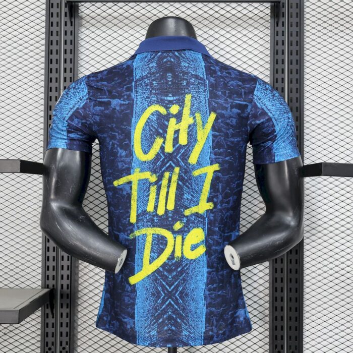 Mens Manchester City 2025/26 Blue Jersey Player Version 1