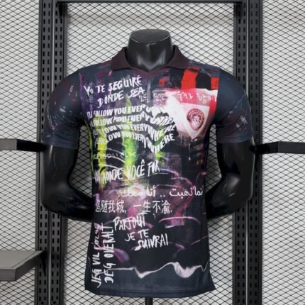 Mens Manchester City 2025/26 Black color Jersey Player Version