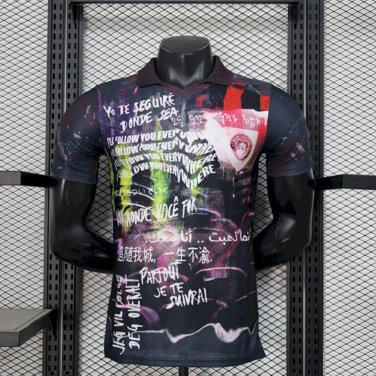 Mens Manchester City 2025/26 Black color Jersey Player Version