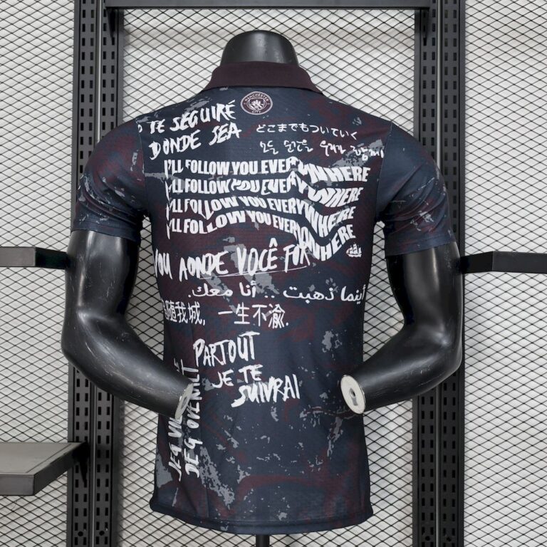 Mens Manchester City 2025/26 Black color Jersey Player Version 1