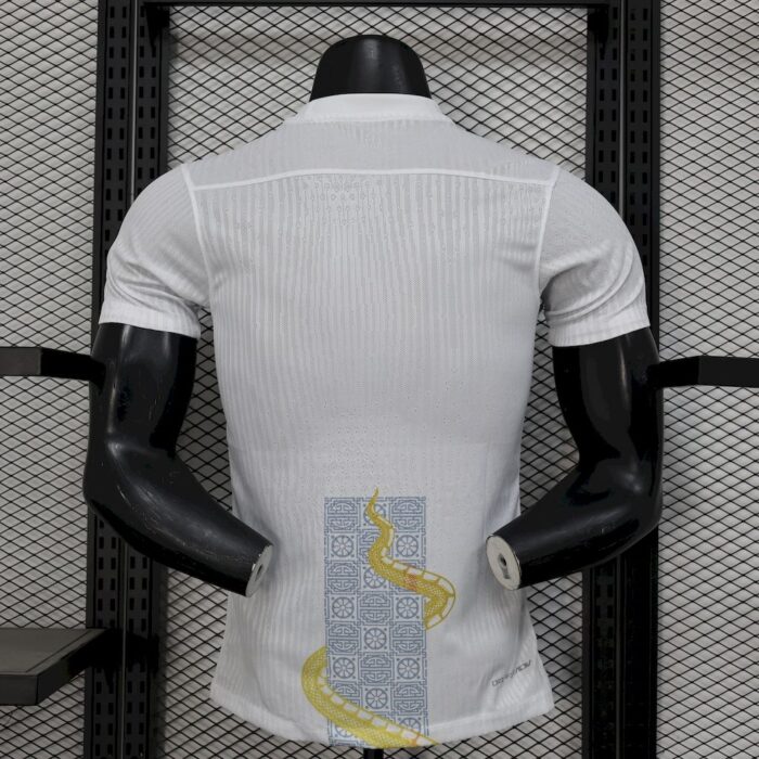 Mens Tottenham Hotspur 2025/26 White Gold Snake Edition Jersey Player Version 1