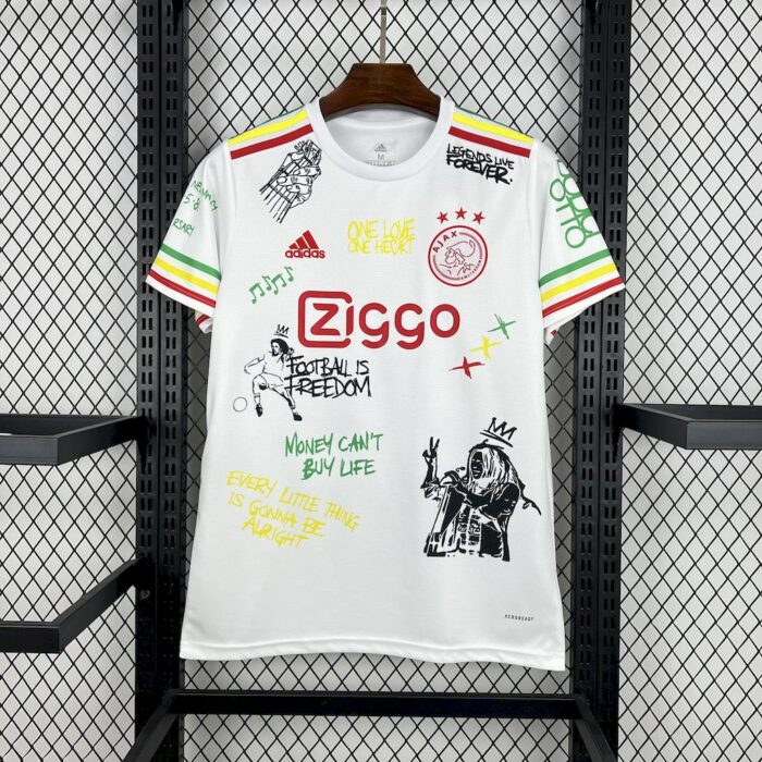 Mens Ajax 2025/26 Amsterdam Bob Marley 40th Jersey 3