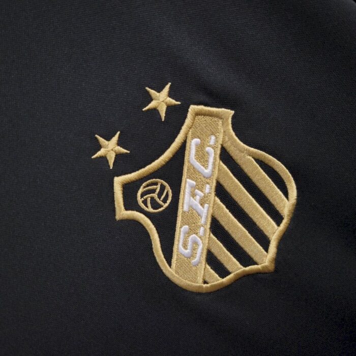 Mens Santos 2025/26 Pele 1.000 GOLS Black Jersey 3