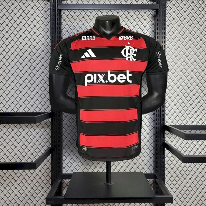 Mens Flamengo 2025/26 Home Jersey Player Version 1