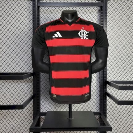 Mens Flamengo 2025/26 Home Jersey Player Version