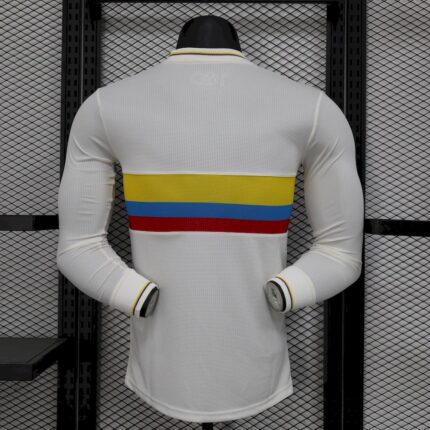 Mens Colombia 2024/25 100th Anniversary Long Sleeve Jersey Player Version 1