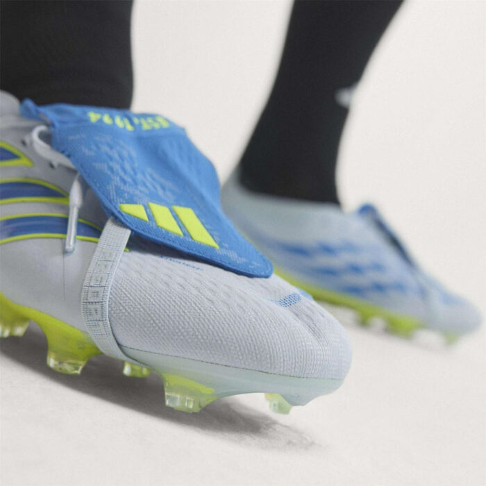 adidas Predator Firm Ground Football Boots – Blue/Yellow – view 3