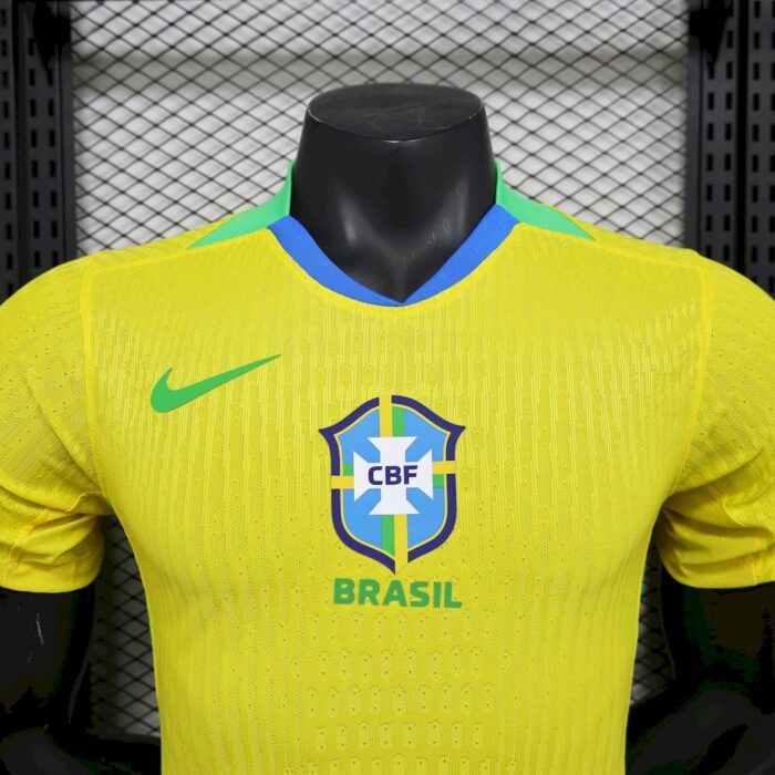 Mens Brazil 2025/26 Home Jersey Player Version 2