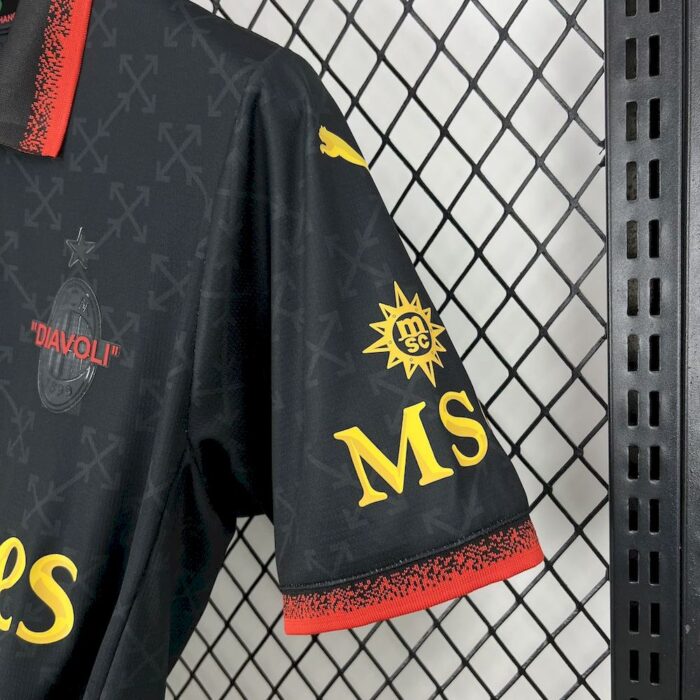 Mens AC Milan 2025/26 Co-Branded Black Edition Jersey 2
