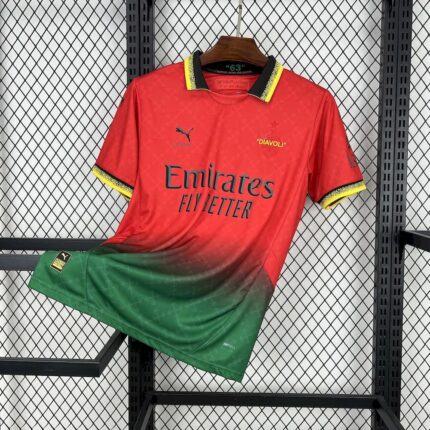 Mens AC Milan 2025/26 Co-Branded Red Edition Jersey