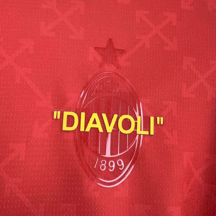 Mens AC Milan 2025/26 Co-Branded Red Edition Jersey 4
