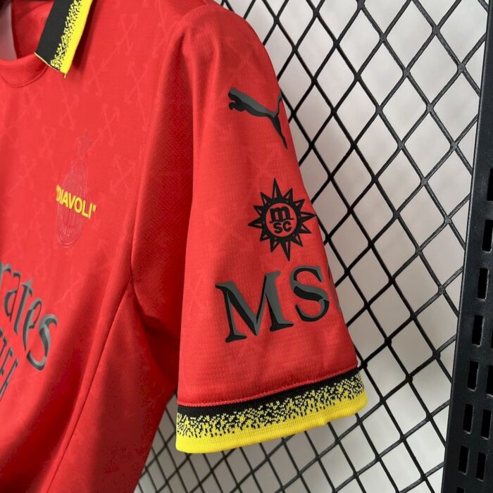 Mens AC Milan 2025/26 Co-Branded Red Edition Jersey 2