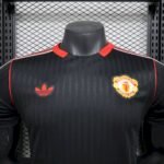 Mens Manchester United 2025/26 Black Terrace Icons Jersey Player Version 3
