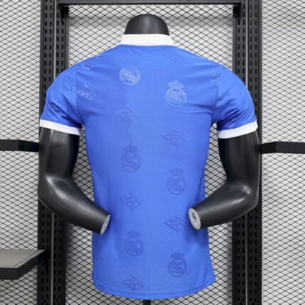 Mens Real Madrid 2025/26 Blue Jersey Player Version 1