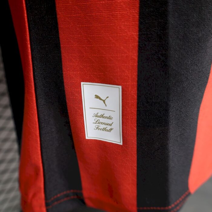 Mens AC Milan 2024/25 125th Anniversary Edition Retro Long Sleeve Jersey Player Version 5