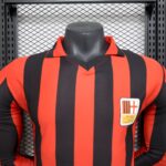 Mens AC Milan 2024/25 125th Anniversary Edition Retro Long Sleeve Jersey Player Version 3