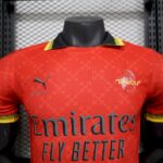 Mens AC Milan 2025/26 Co-Branded Red Edition Jersey Player Version 2