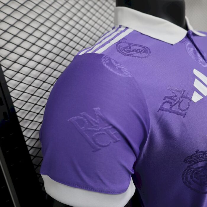 Mens Real Madrid 2025/26 Light purple Jersey Player Version 6